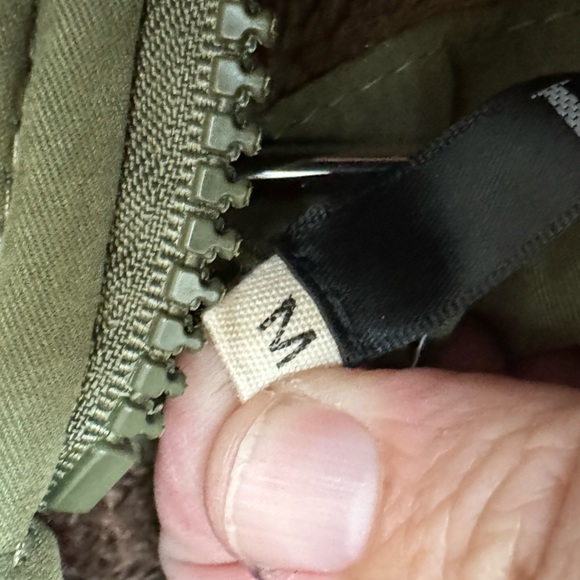 Retro Z&I Army Green High End Soft Fur Lined Parka Jacket Women’s M MINTY - Picture 8 of 10